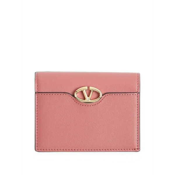 ヴァレンティノ ガラヴァーニ レディース 財布 アクセサリー Vlogo the bold edition small calfskin wallet Pink｜asty