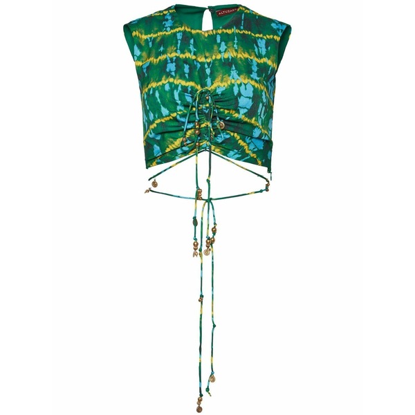 アルチュザラ レディース カットソー トップス Ayana front-fastening top Green｜asty