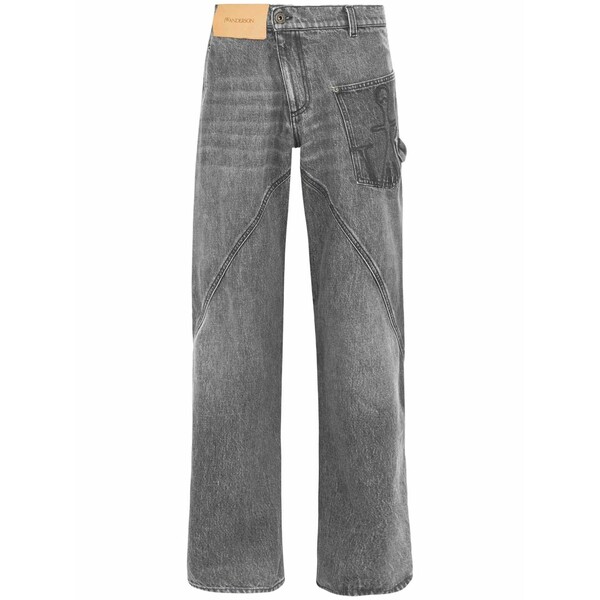 J.W.アンダーソン レディース デニムパンツ ボトムス Twisted workwear jeans Grey|asty