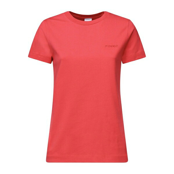 ピンコ レディース Tシャツ トップス Logo-embroidered t-shirt Red｜asty
