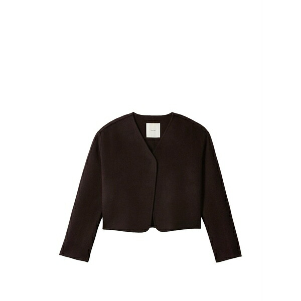 カルバンクライン レディース ジャケット＆ブルゾン アウター V-neck jacket Brown｜asty