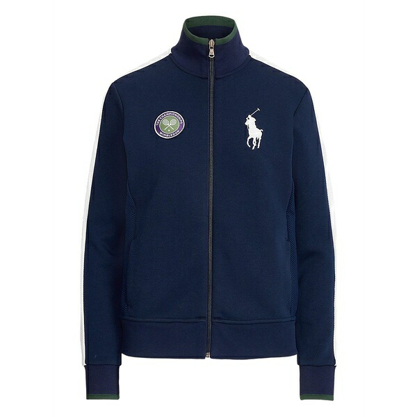 ラルフローレン レディース ニット&セーター アウター Wimbledon ballperson zip-up track jacket Blue｜asty