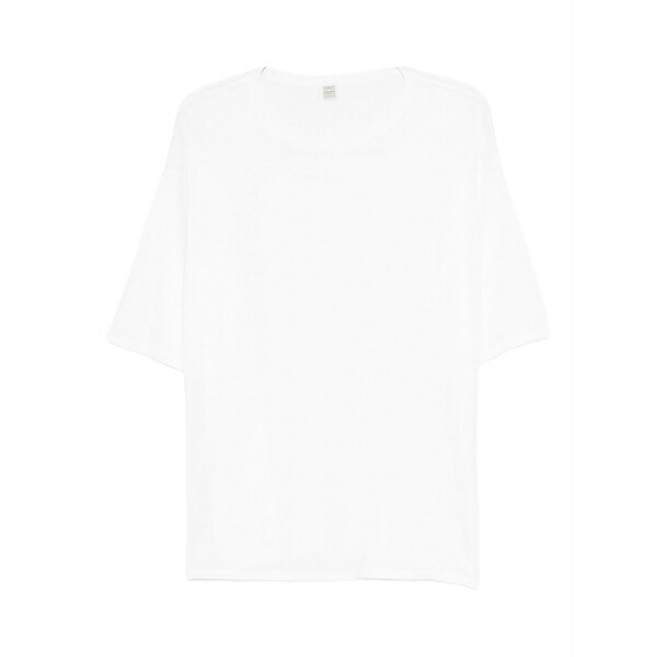 トーテム レディース Tシャツ トップス Longline t-shirt White|asty