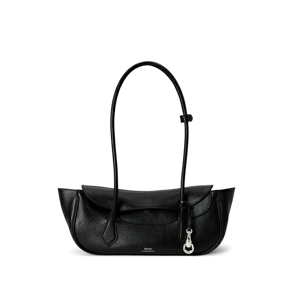 ラルフローレン レディース ショルダーバッグ バッグ Grained-leather shoulder bag Black｜asty 93,940円