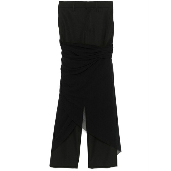 ジャンポール ゴルチエ レディース カジュアルパンツ ボトムス Layered trousers Black|asty