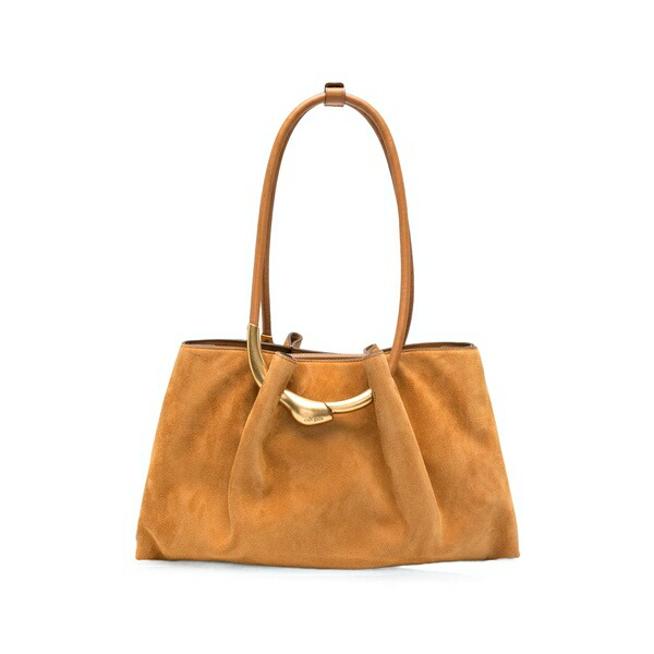 カルトガイア レディース ショルダーバッグ バッグ Sculptural-hardware suede shoulder bag Brown｜asty