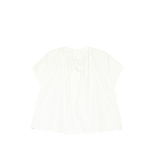 トゥーグッド レディース シャツ トップス Poet gathered top White｜asty