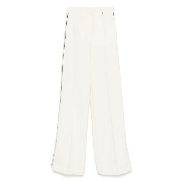 ニッサ レディース カジュアルパンツ ボトムス Side-stripe trousers Neutrals｜asty