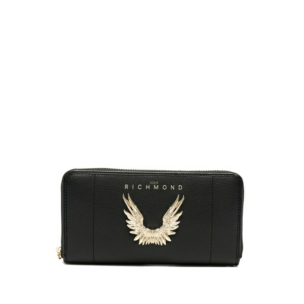 ジョン リッチモンド レディース 財布 アクセサリー Zip-around wallet Black|asty