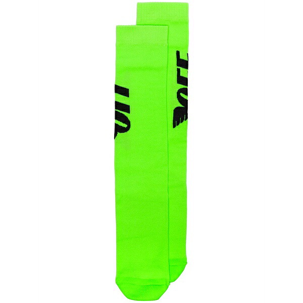 オフホワイト レディース 靴下 アンダーウェア Neon green wings logo socks Green｜asty