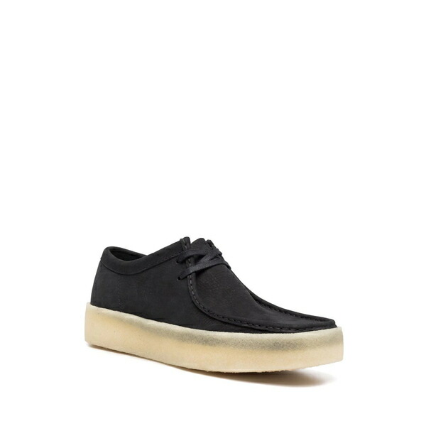 ファクトリーアウトレット クラークス メンズ スリッポン ローファー シューズ Wallabee Cup レザーローファー Black Fucoa Cl