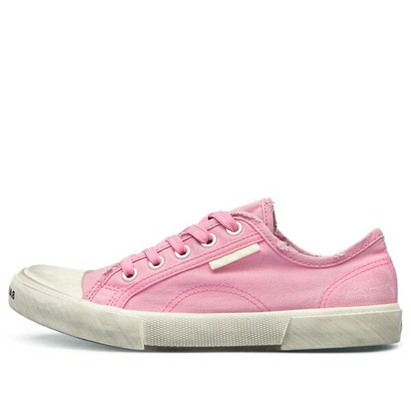 Balenciaga バレンシアガ レディース スニーカー  【(WMNS) Balenciaga Paris Low Top Sneakers \u0027Washed Pink Cotton and White Rubber\u0027 688757W3RC25590】  大きさ US_8(25.0糎)