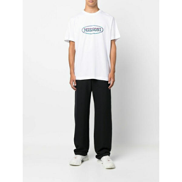 店内全品対象 ミッソーニ メンズ Tシャツ トップス ロゴ tdh