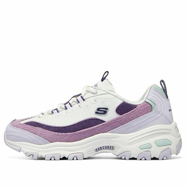 Skechers スケッチャーズ レディース スニーカー 【(WMNS) Skechers D'Lites 1.0 Shoes 'White Purple Lilac' 896276-PRMT】 サイズ US_7(24.0cm)｜asty