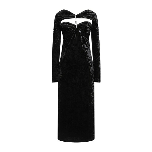 【送料無料】 ベルサーチ レディース ワンピース トップス Midi dresses Black|asty