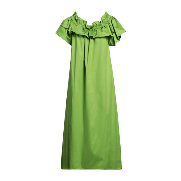 【送料無料】 メイメイジェイ レディース ワンピース トップス Midi dresses Green
