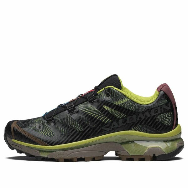 SALOMON サロモン メンズ スニーカー  【SALOMON XT-4 OG \u0027Rave at Dawn Black Dark Citron\u0027 477473】  大きさ US_5.5(23.5糎)