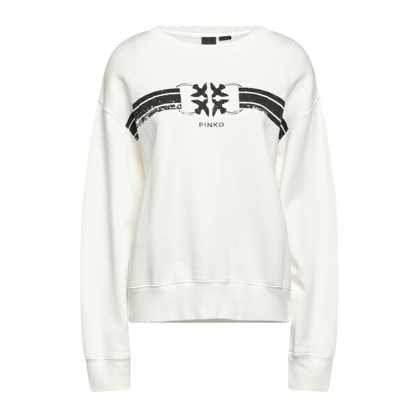 【送料無料】 ピンコ レディース パーカー・スウェットシャツ アウター Sweatshirts White