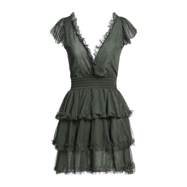 【送料無料】 ソーアリュール レディース ワンピース トップス Mini dresses Green