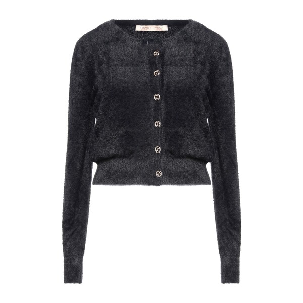 【送料無料】 ツインセット レディース カーディガン アウター Cardigans Black