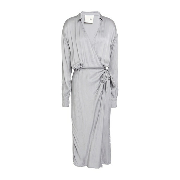 【送料無料】 エイト・ピーエム レディース ワンピース トップス Midi dresses Grey