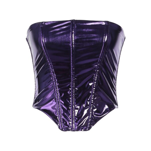 【送料無料】 パトリツィア ペペ レディース Tシャツ トップス Tops Purple｜asty