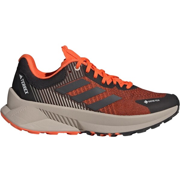 adidas アディダス レディース スニーカー  【adidas Terrex Soulstride Flow Gore-Tex Core Black Grey Semi Impact Orange (Women\u0027s)】  大きさ US_8(25.0糎) Core Black/Grey Six/Semi Impact Orange
