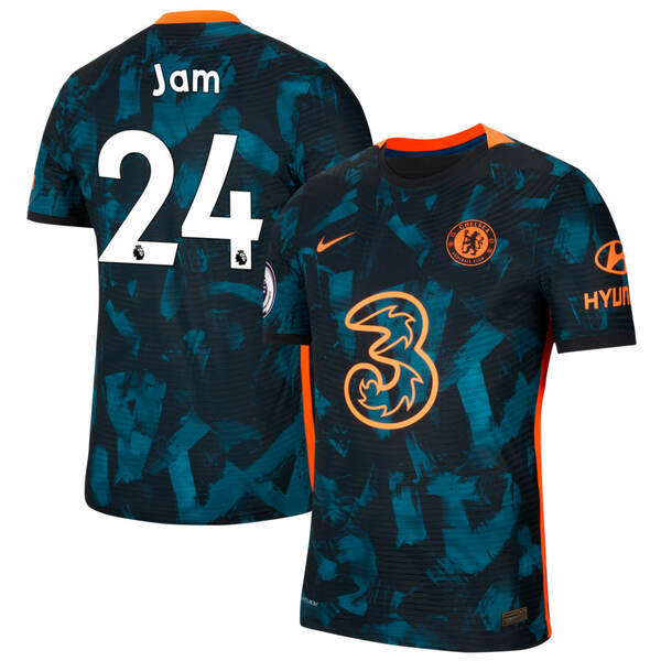 魅了 ナイキ メンズ ユニフォーム トップス Chelsea Nike 2021 22 Third Vapor Match Authentic Custom  Jersey Blue