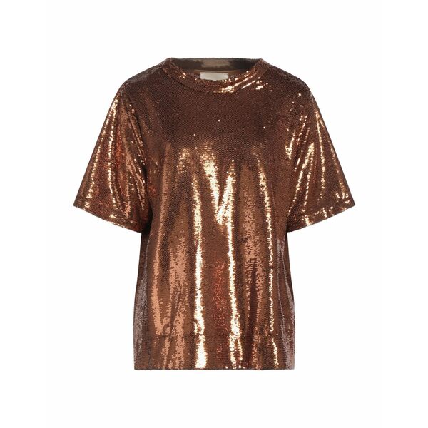 【送料無料】 モモン レディース Tシャツ トップス Tops Metallic