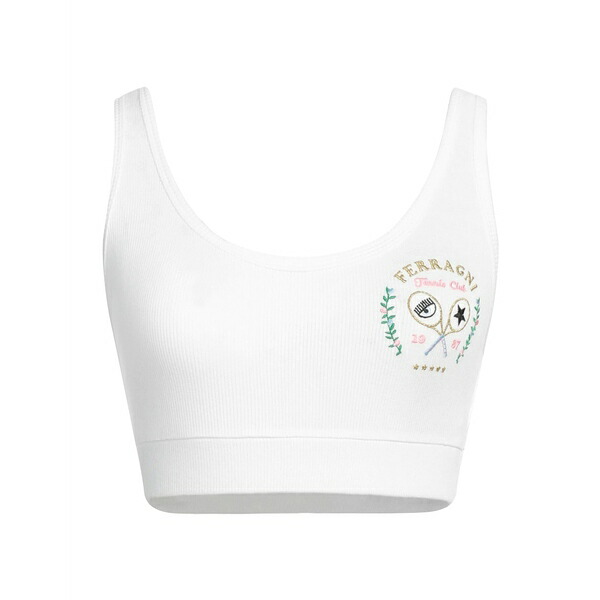 【送料無料】 シアラフェラーニ レディース Tシャツ トップス Tops White|asty
