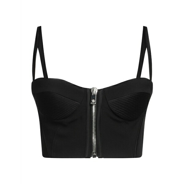 【送料無料】 ヴェルサーチ レディース Tシャツ トップス Tops Black|asty