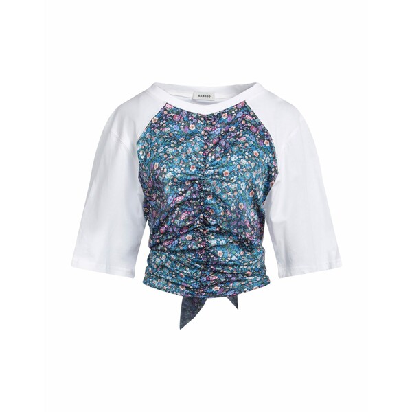【送料無料】 サンドロ レディース Tシャツ トップス Tops White｜asty