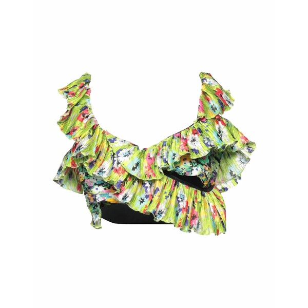 【送料無料】 エムエスジイエム レディース Tシャツ トップス Tops Green