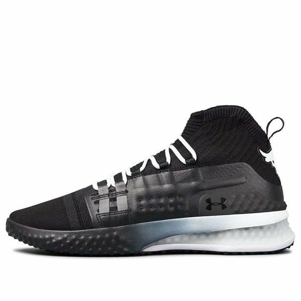 Under Armour アンダーアーマー メンズ スニーカー 【Under Armour The Rock Delta 'Black White' 3020788-001】 サイズ US_9(27.0cm)｜asty