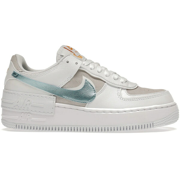Nike ナイキ レディース スニーカー  【Nike Air Force 1 Low Shadow White Vast Grey Glacier Ice (Women\u0027s)】  大きさ US_7.5(24.5糎) White/Vast Grey-University Gold-Glacier Ice