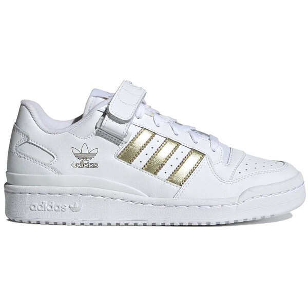 adidas アディダス レディース スニーカー 【adidas Forum Low Cloud White Gold Metallic (Women's)】 サイズ US_7(24.0cm) Cloud White/Core Black/Core Black|asty