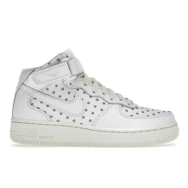 Nike ナイキ レディース スニーカー 【Nike Air Force 1 Mid Cut Out Stars Summit White (Women's)】 サイズ US_W_10.5 Summit White/Summit White-Coconut Milk|asty