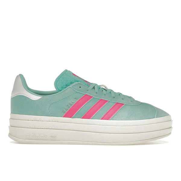 adidas アディダス レディース スニーカー  【adidas Gazelle Bold Flash Aqua Lucid Pink (Women\u0027s)】  大きさ US_9(26.0糎) Flash Aqua/Lucid Pink/Cloud White