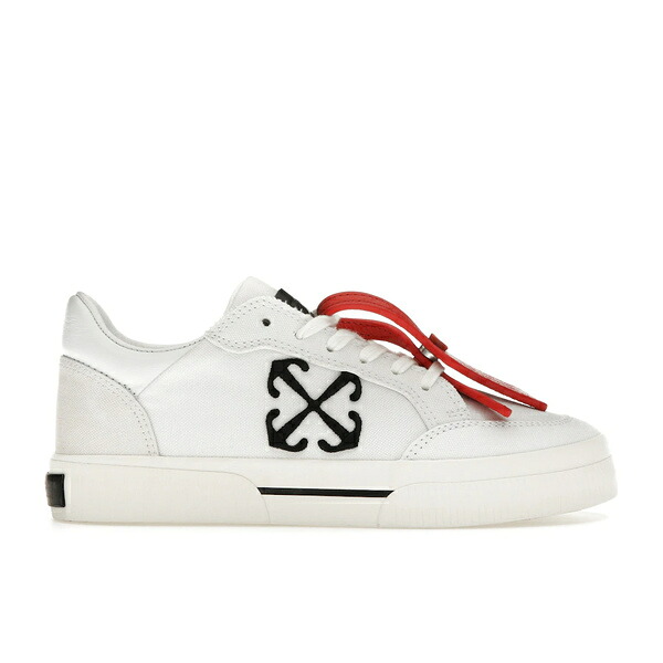 OFF-WHITE 象牙色 レディース スニーカー  【OFF-WHITE New Low Vulcanized White Black (Women\u0027s)】  大きさ EU_36(22.5珊) White
