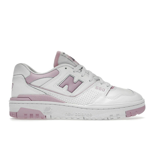 New Balance ニューバランス レディース スニーカー 【New Balance 550 White Bubblegum Pink (Women's)】 サイズ US_9.5(26.5cm) White/Lilac Cloud｜asty