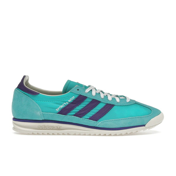 adidas アディダス レディース スニーカー 【adidas SL 72 OG Sporty & Rich Mint Rush (Women's)】 サイズ US_7.5(24.5cm) Mint Rush/Power Purple/Cream White|asty