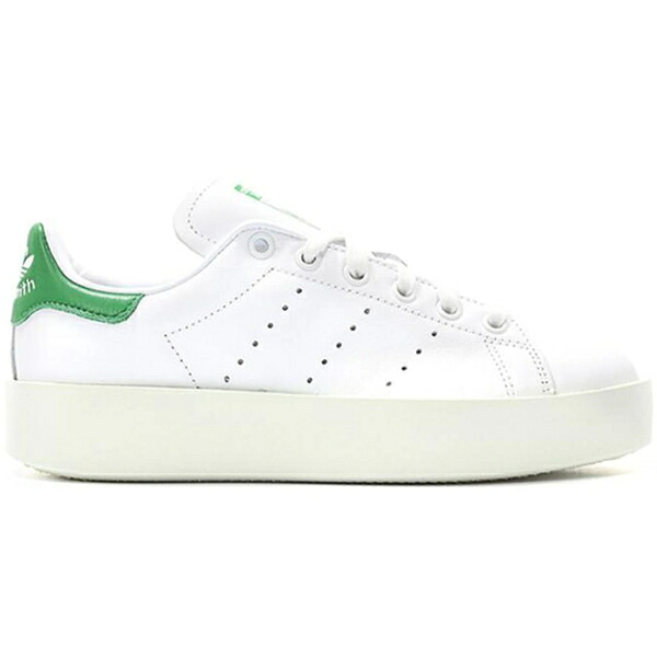adidas アディダス レディース スニーカー  【adidas Stan Smith Bold White Green (Women\u0027s)】  大きさ US_9(26.0珊) Cloud White/Cloud White/Green