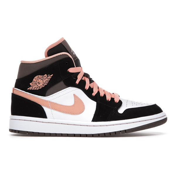 Jordan ジョーダン レディース スニーカー 【Jordan 1 Mid Peach Mocha (Women's)】 サイズ US_8(25.0cm) White/Apricot/Agate/Black|asty