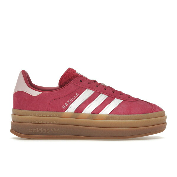 adidas アディダス レディース スニーカー 【adidas Gazelle Bold Wild Pink (Womens)】 サイズ US_7(24.0cm) Wild Pink/Cloud White/Clear Pink｜asty