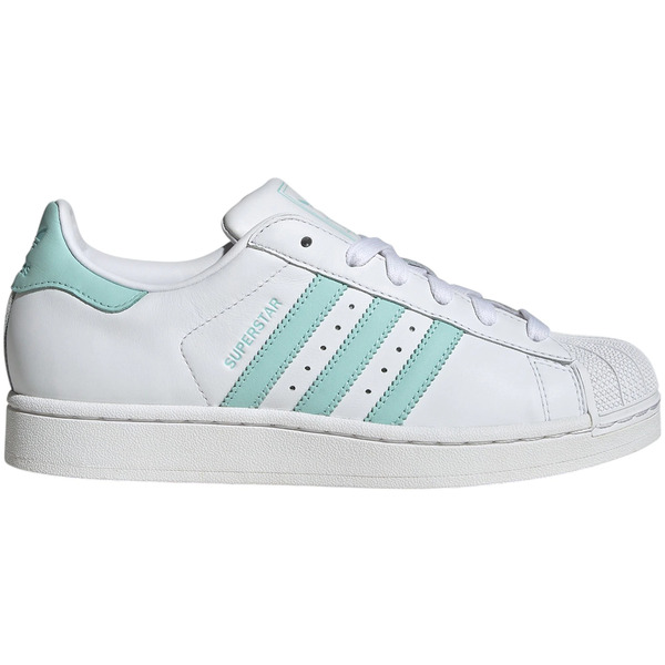 adidas アディダス レディース スニーカー 【adidas Superstar II Cloud White Semi Flash Aqua Easy Mint (Women's)】 サイズ US_6(23.0cm) Cloud White/Semi Flash Aqua/Easy Mint|asty