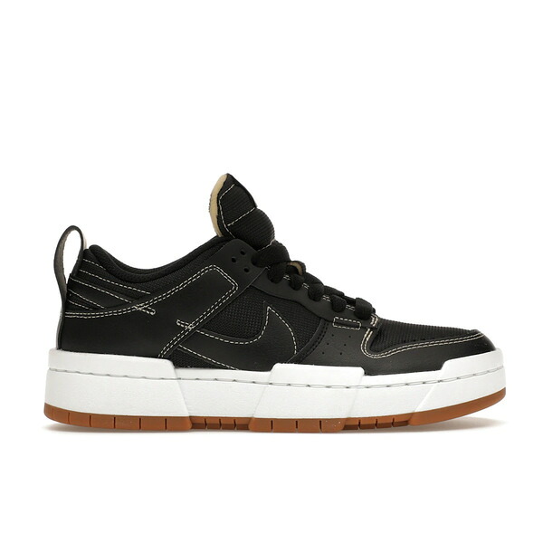 Nike ナイキ レディース スニーカー  【Nike Dunk Low Disrupt Black Gum (Women\u0027s)】  大きさ US_W_11 Black/White-Gum Medium Brown