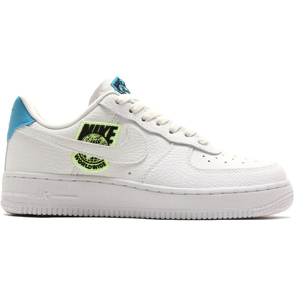 Nike ナイキ レディース スニーカー 【Nike Air Force 1 Low '07 Worldwide Pack White Blue Volt (Women's)】 サイズ US_8(25.0cm) White/Volt-Laser Blue｜asty