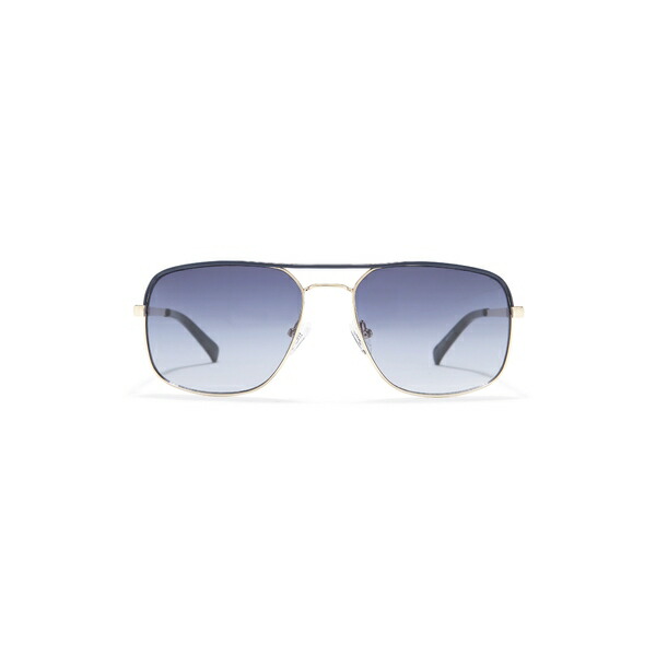 ケネスコール メンズ サングラス アイウェア アクセサリー 61mm Navigator Sunglasses Gold Smoke Gradient  Lens 【52%OFF!】