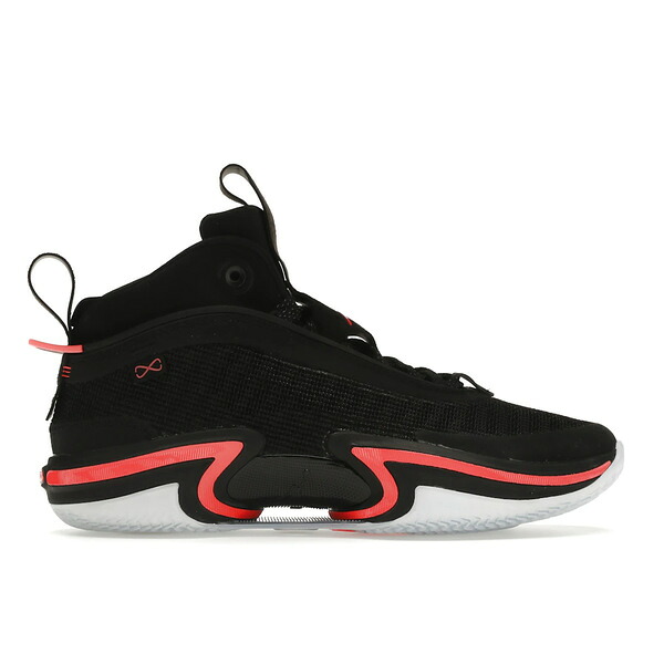 Jordan ジョーダン メンズ スニーカー 【Jordan 36 Infrared 23 (Clear Sole)】 サイズ US_12.5(30.5cm) Black/Infrared 23/White｜asty 109,900円