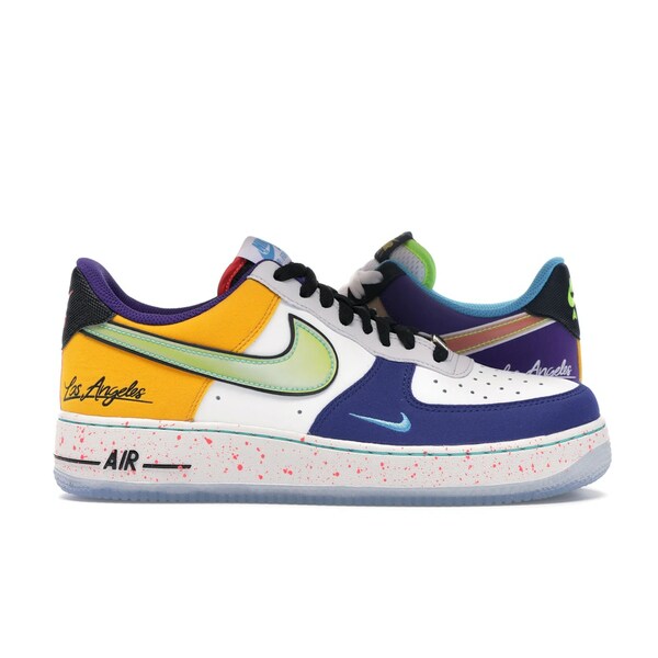 Nike ナイキ メンズ スニーカー 【Nike Air Force 1 Low What The LA】 サイズ US_7.5(25.5cm) White/Black-Hyper Jade|asty